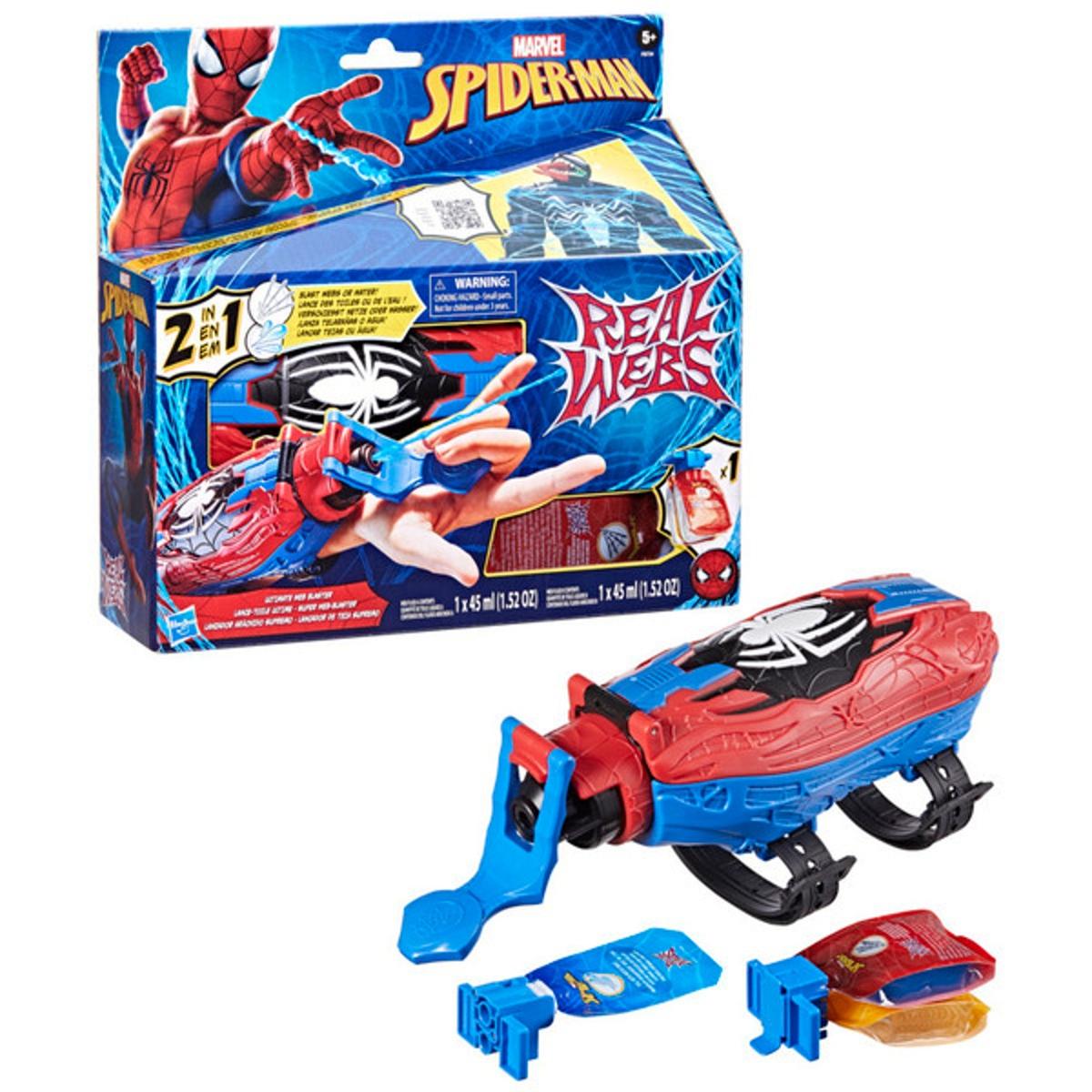 Hasbro - Spider-man - Real Webs Lanzador Aracnido Supremo 